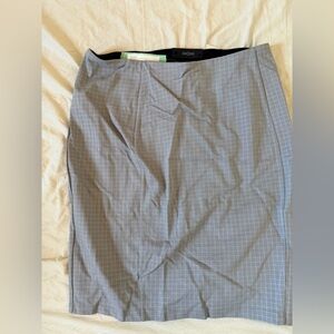 Liverpool Gray Plaid Skirt